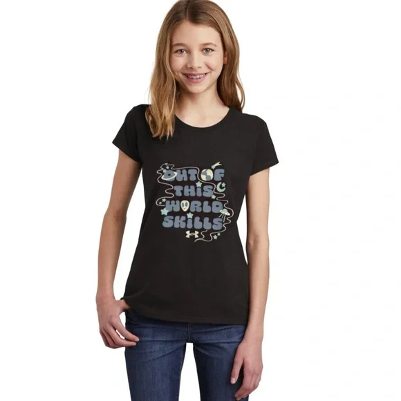 UNDER ARMOUR • Glow In The Dark Out Of This World Skills Tee - Picture 2 of 4